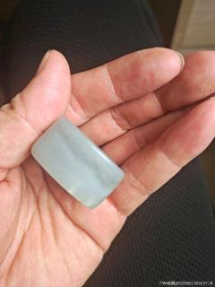 民国和田玉青花籽料扳指